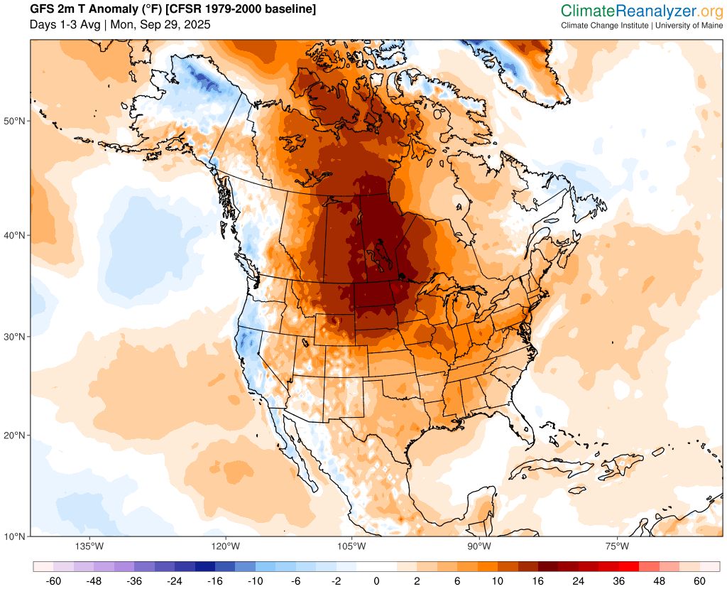 toamna calda continua in America de Nord