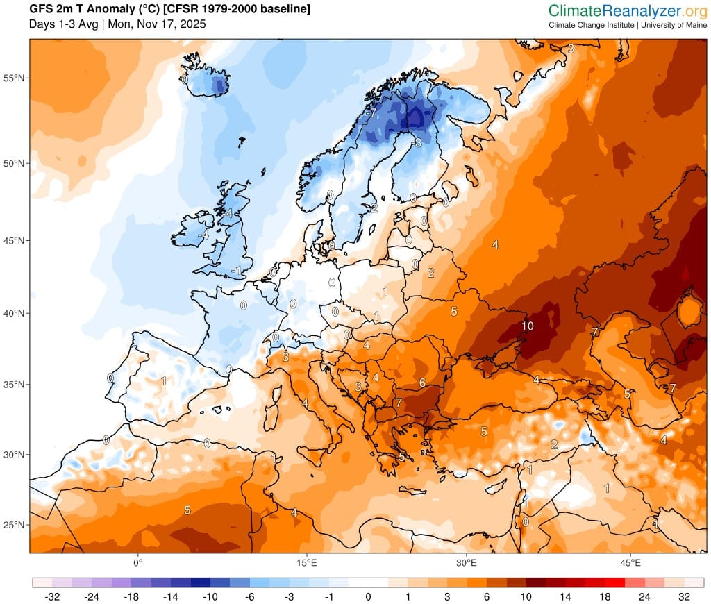 vreme foarte rece in
