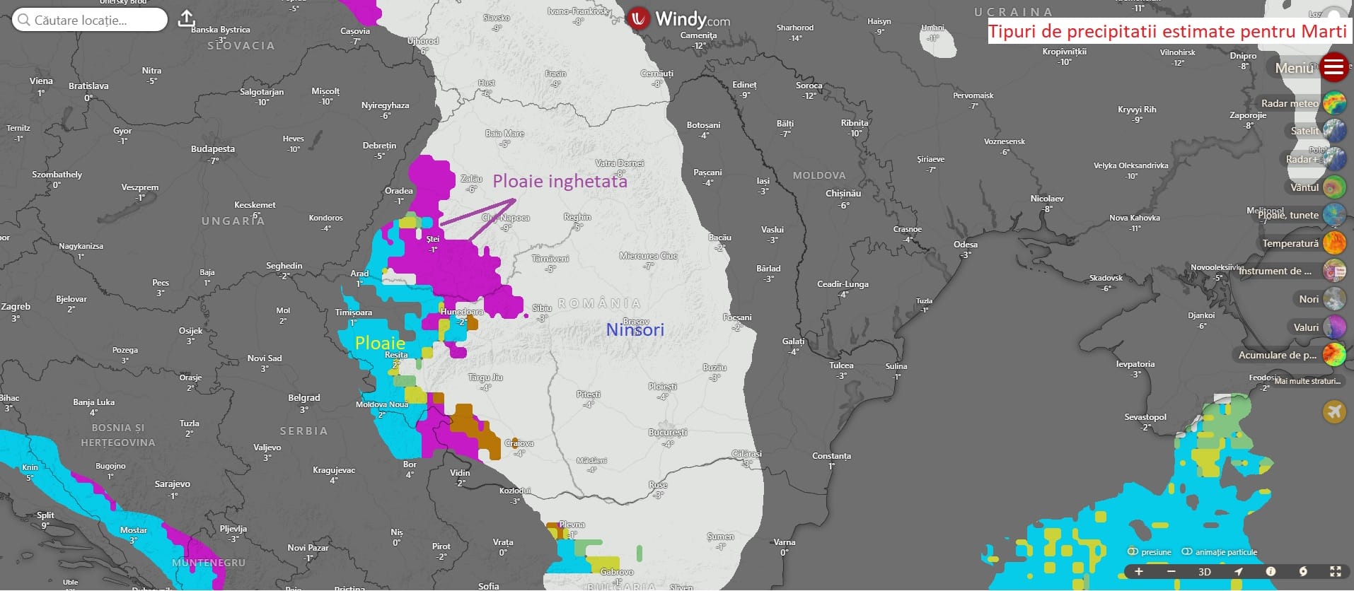 aria ninsorilor se va