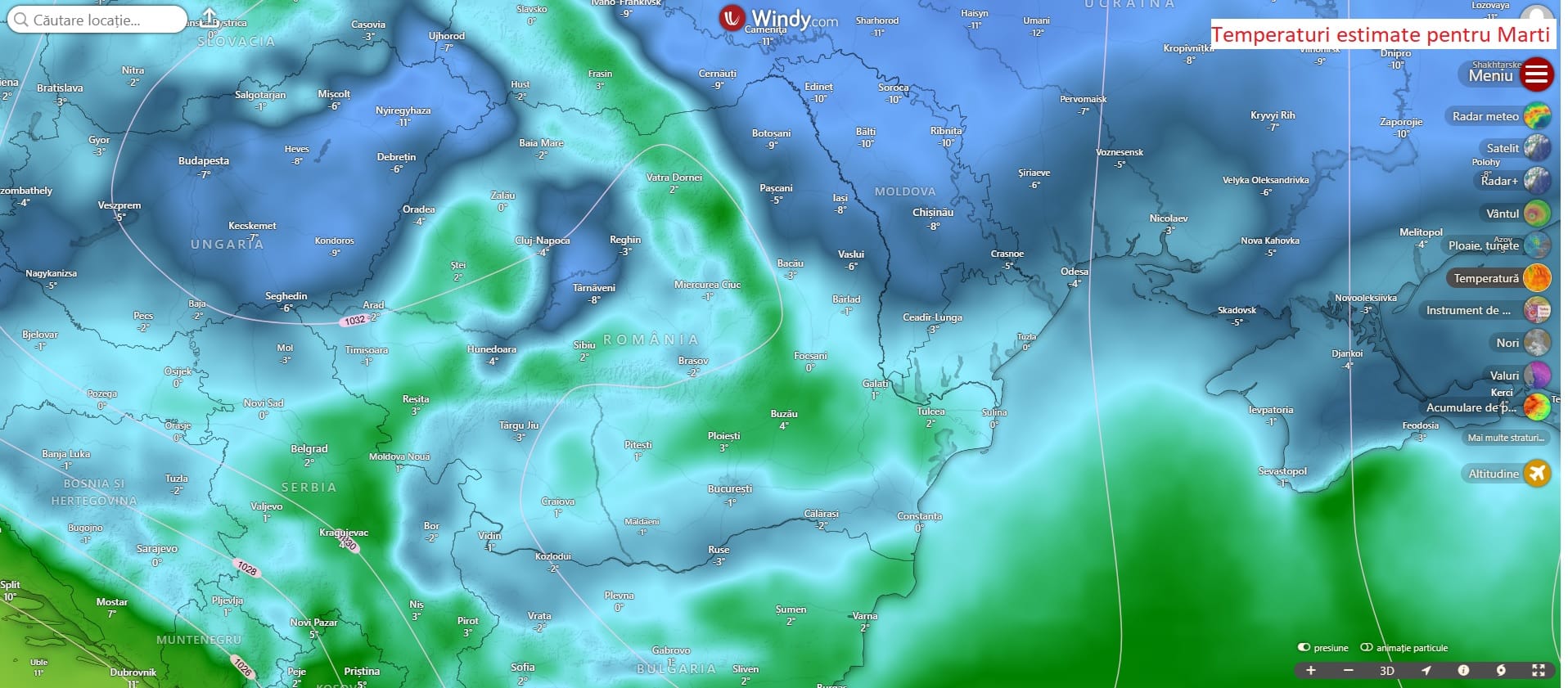 nucleu al Anticiclonului Siberian