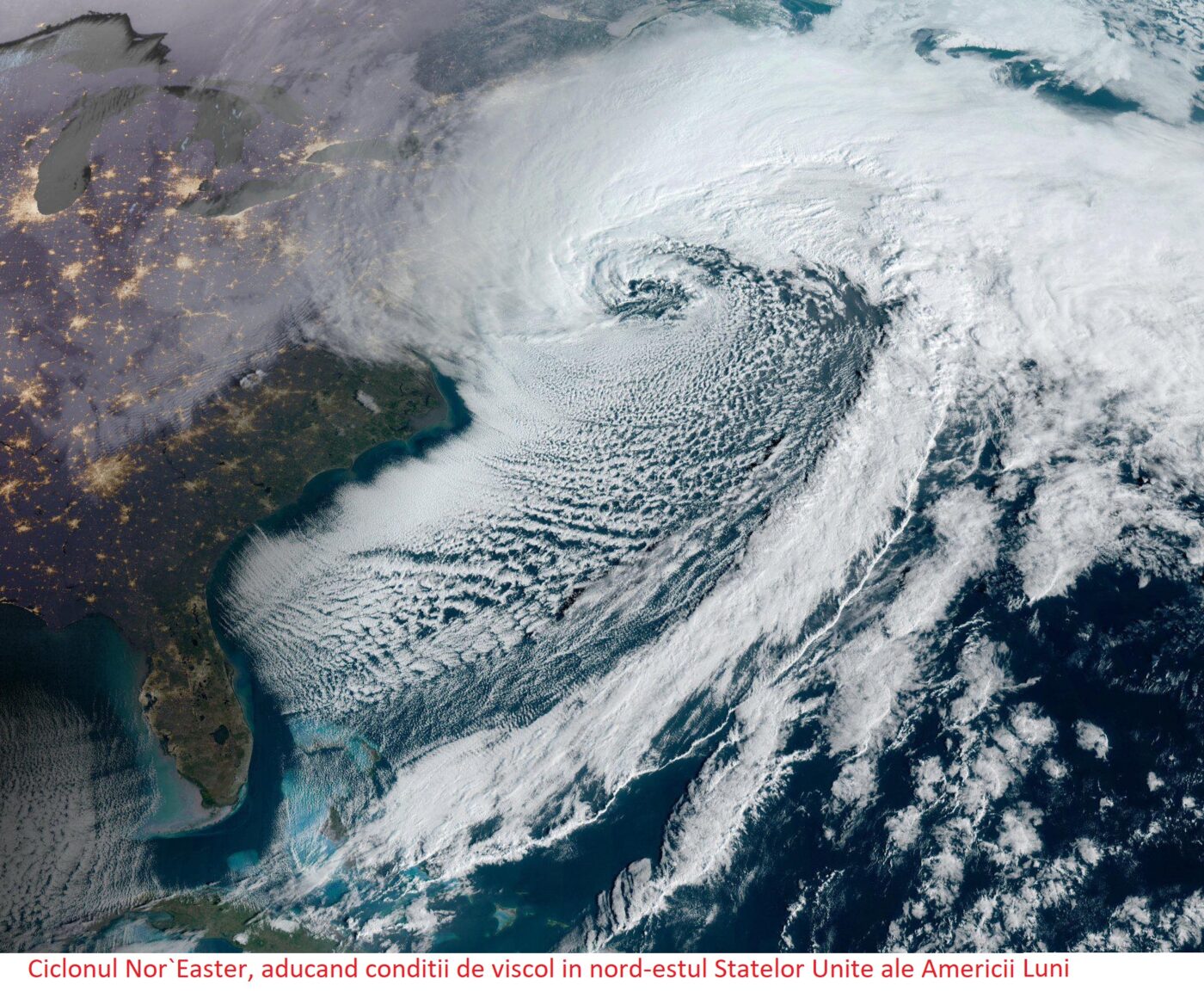 Nor`Easter din spatiu