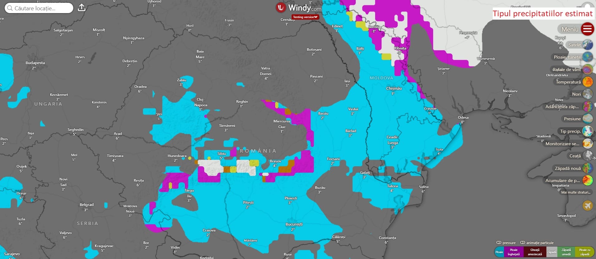 aduce precipitatii importante cantitativ