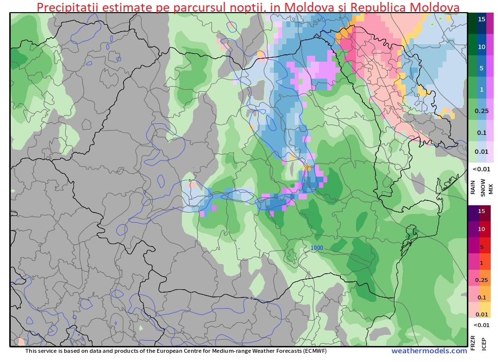 ploile se vor extinde
