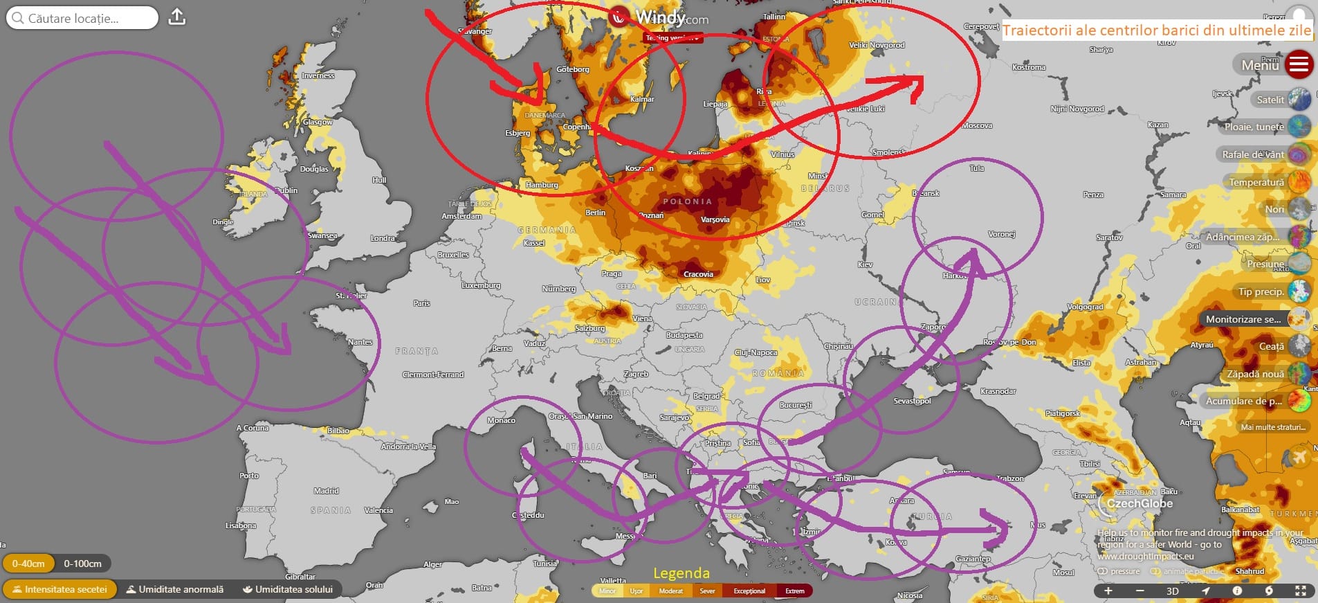 Seceta continua sa domine