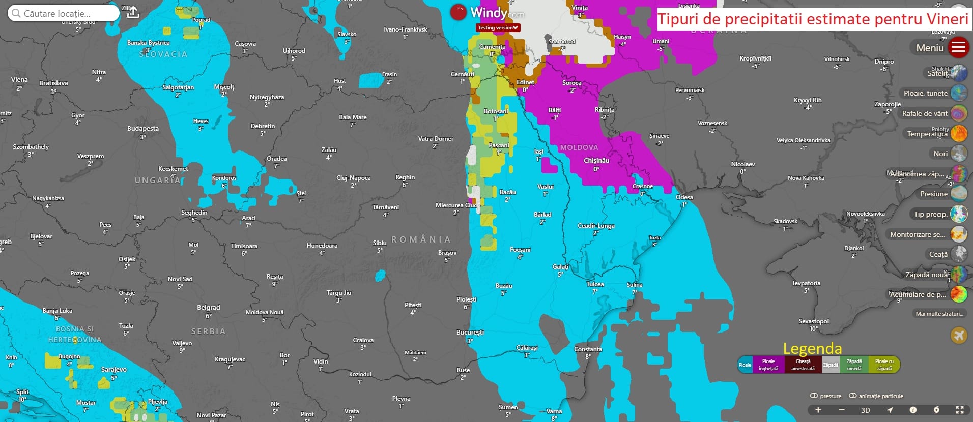 ploile se vor extinde