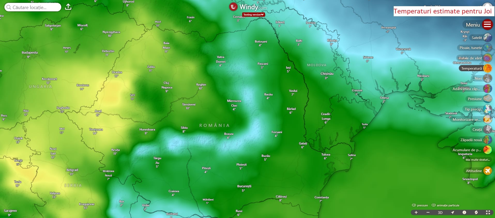 aduce precipitatii importante cantitativ