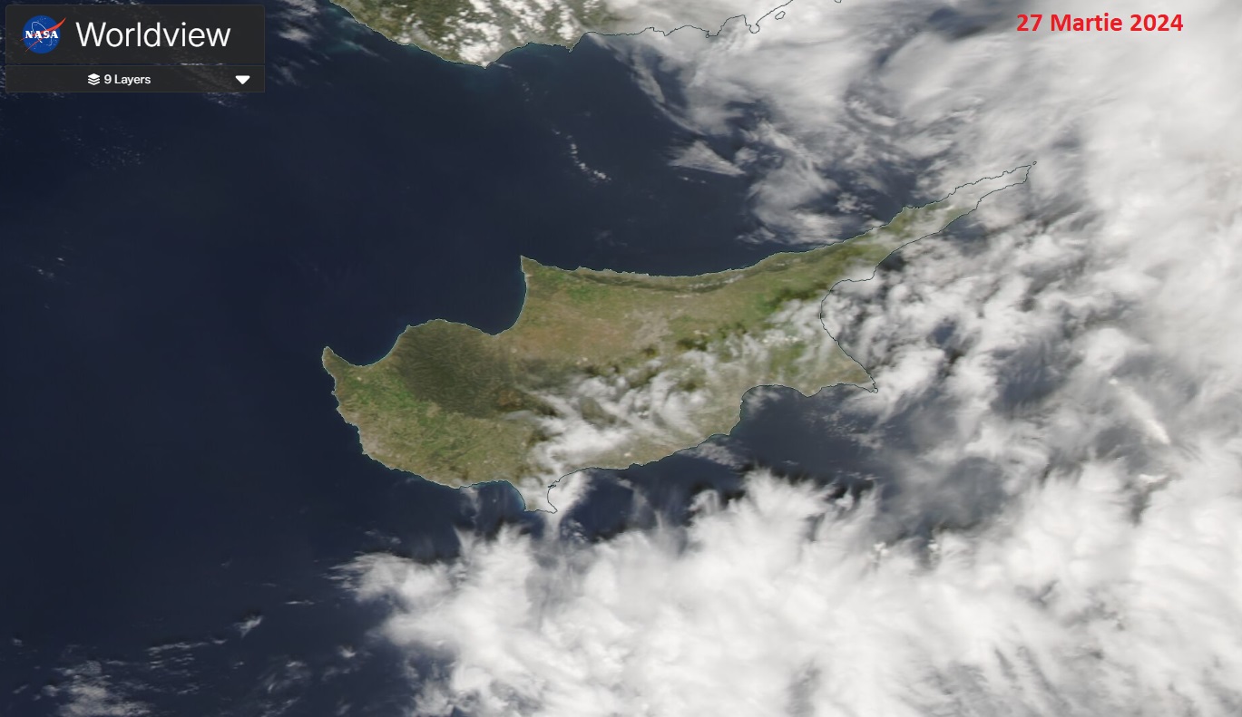 Imagine satelitară din data de 27 Martie 2024