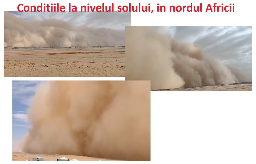Furtuna de nisip in imagini, la nivelul solului