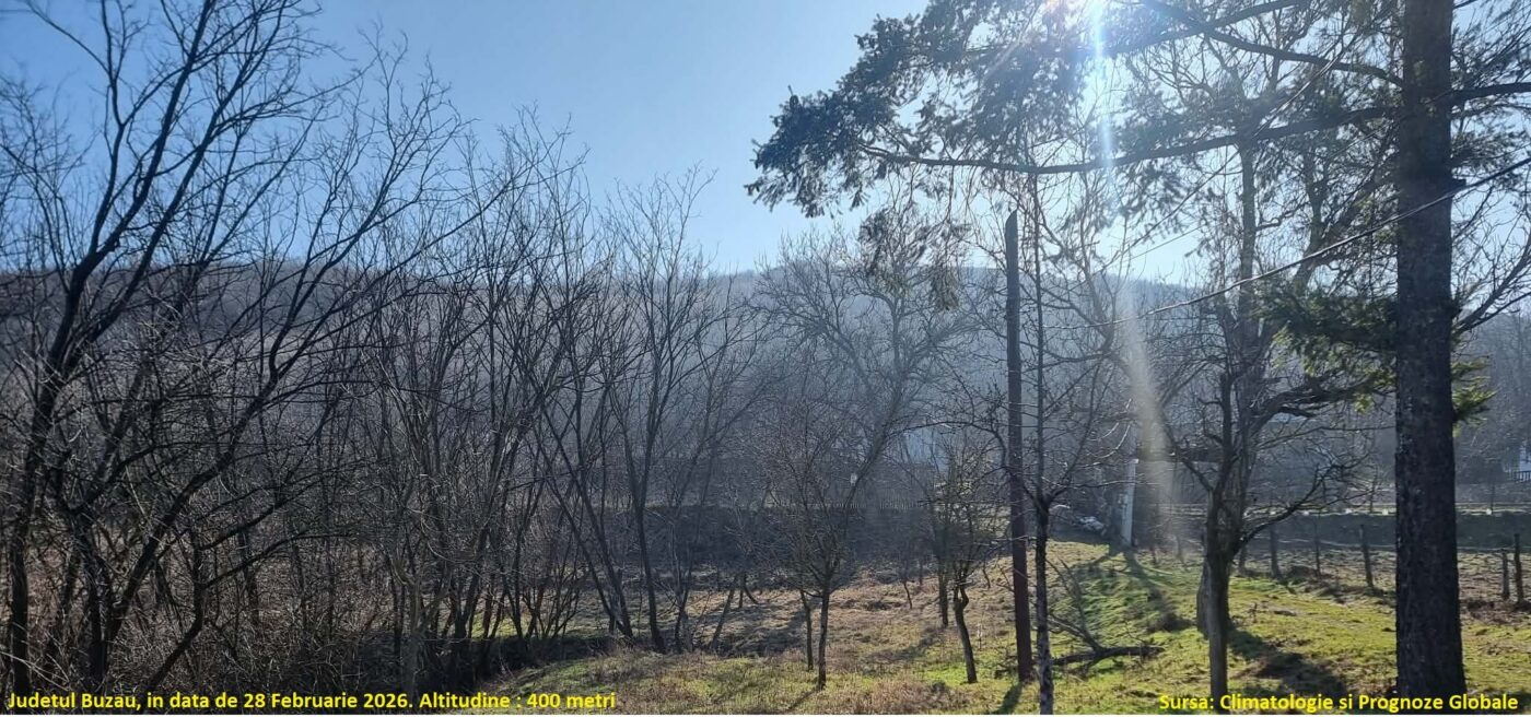 Vreme insorita in 28 Februarie 2026, in urma inversiunii termice.