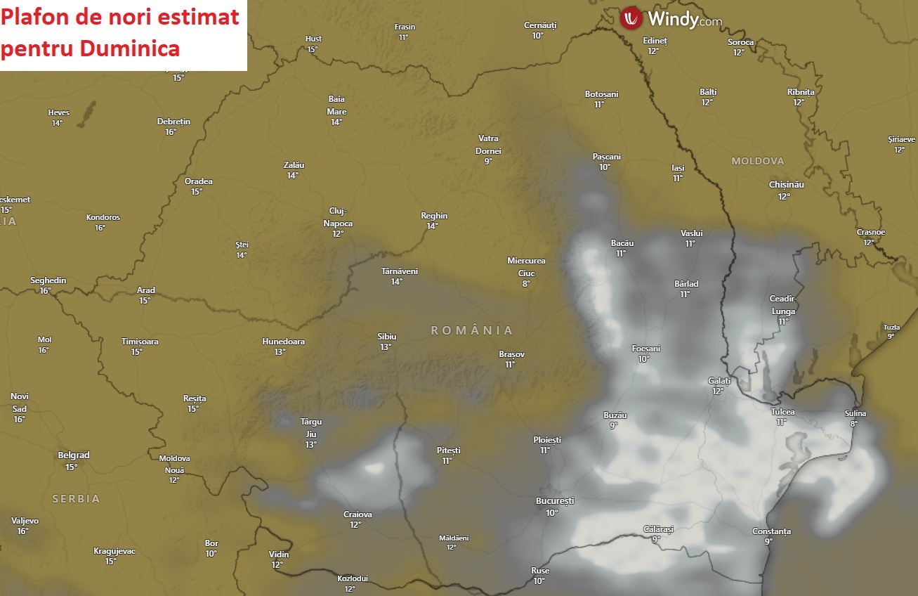Nori estimati pentru Duminica, 15 Martie 2026
