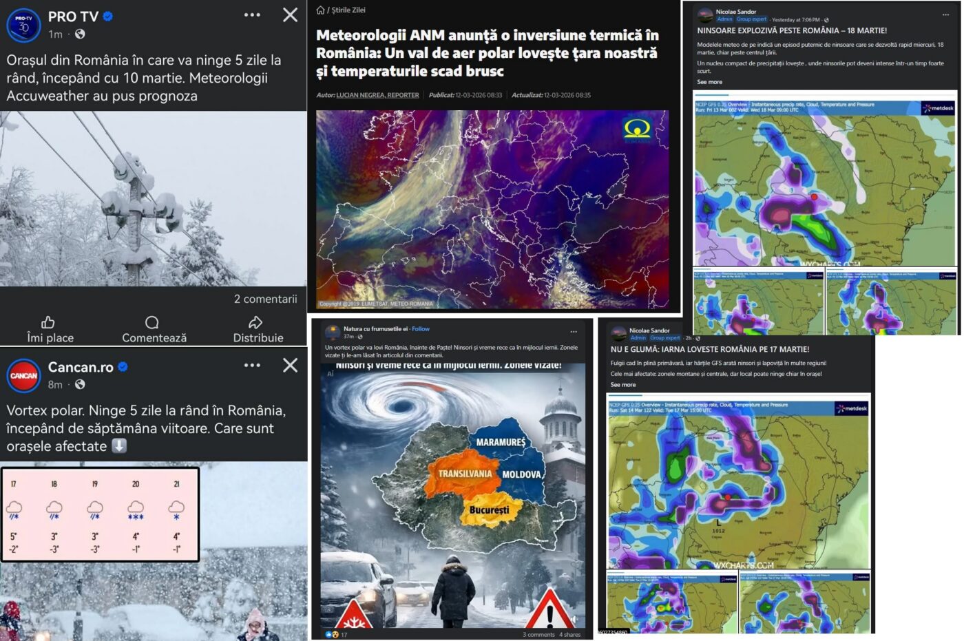 Stiri false din saptamana 8-15 Martie 2026