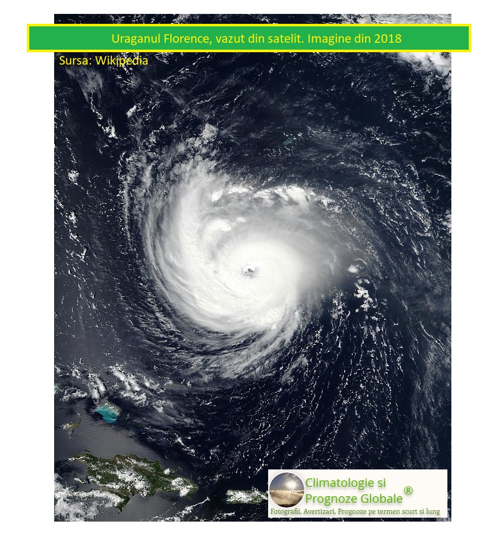 Uraganul Florence. Imagine din 2018