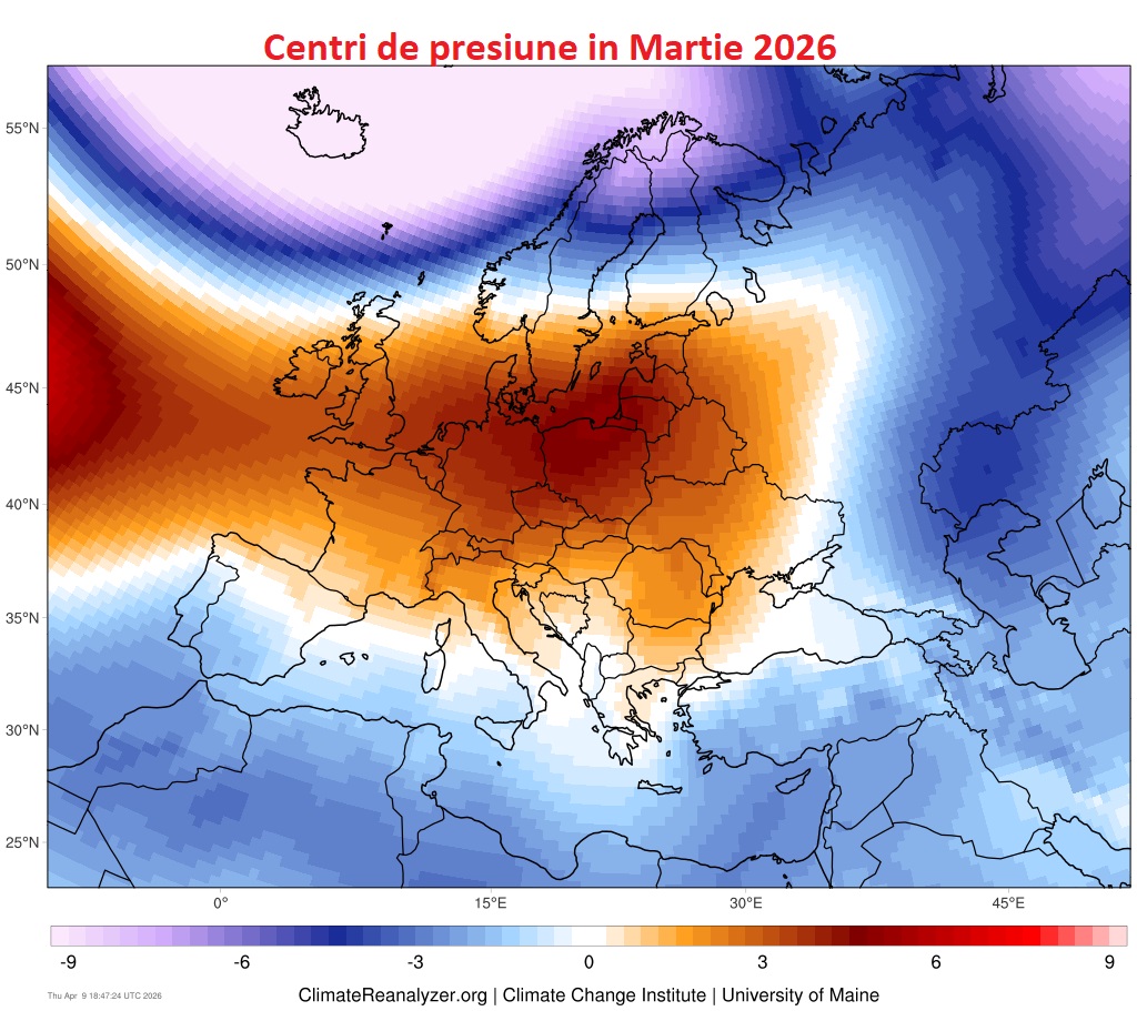 Presiunea in Martie 2026. Diferente fata de normal