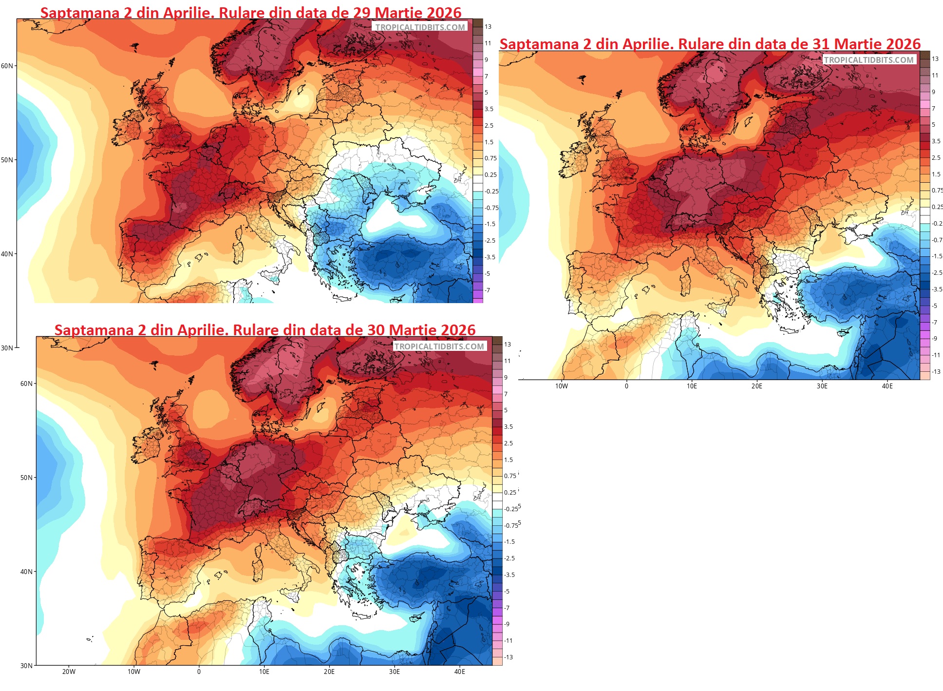 Evolutia rularilor cu privire la saptamana 2 din Aprilie