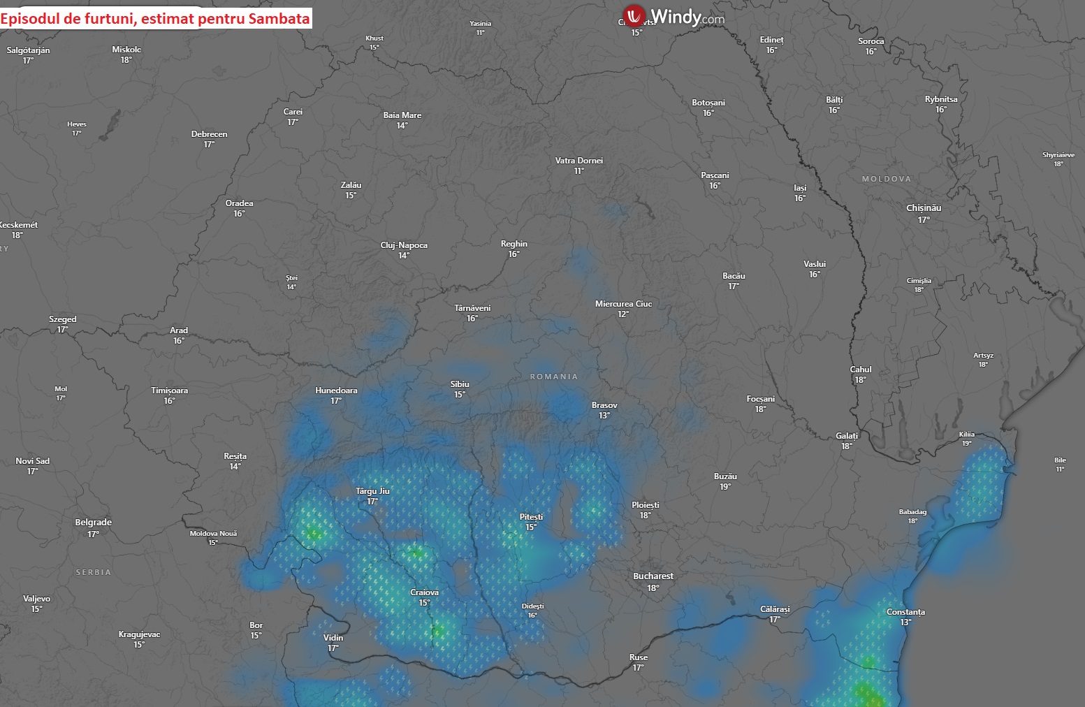 Aria furtunilor de Sambata, 4 Aprilie 2026