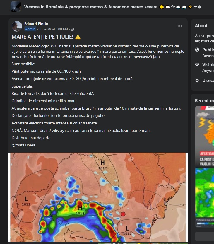 Titluri catastrofiste pe retelele sociale