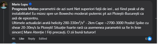 Mesaje catastrofiste pe rețelele sociale