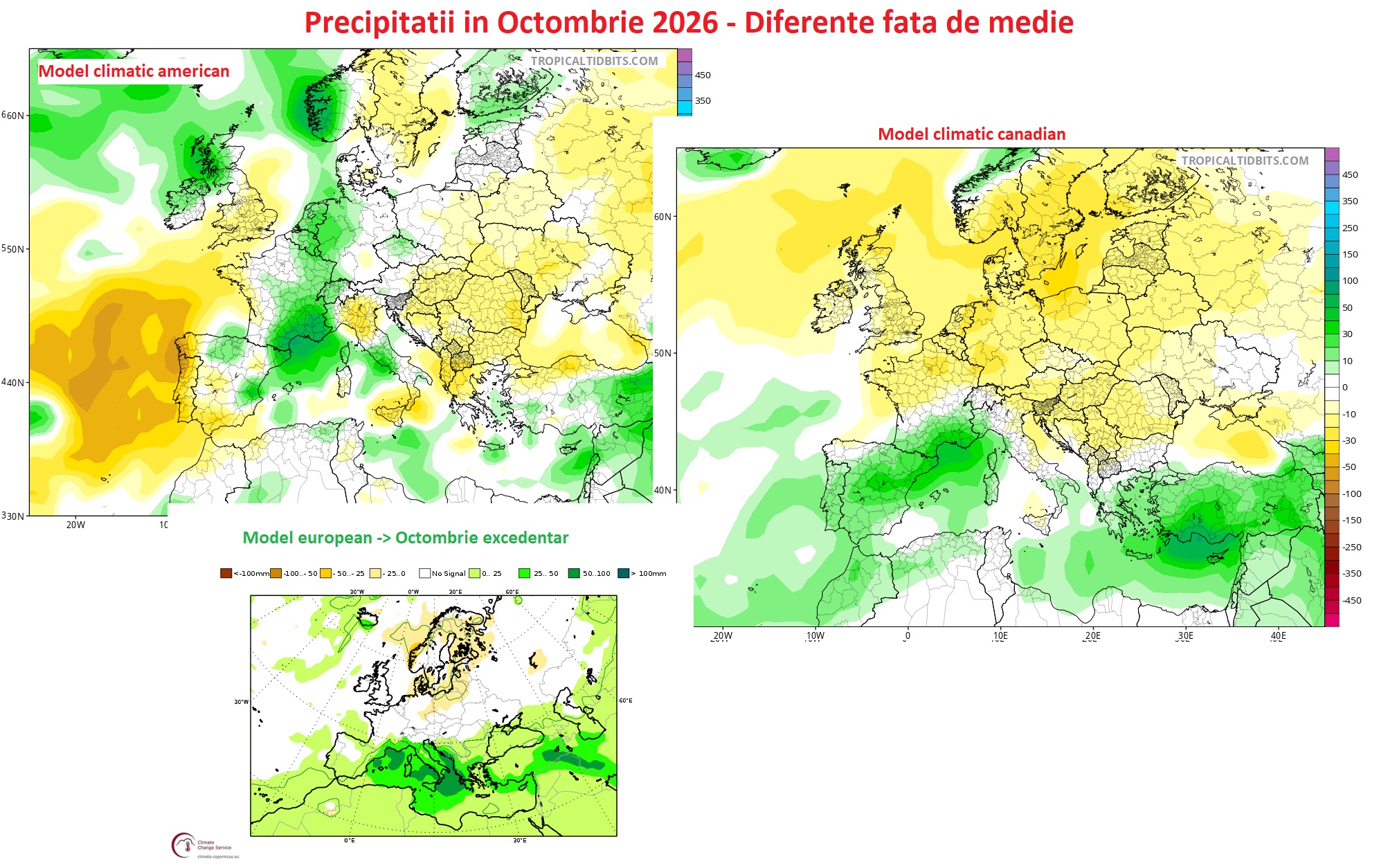 Precipitații estimate pentru Octombrie 2026. Diferențe față de medie