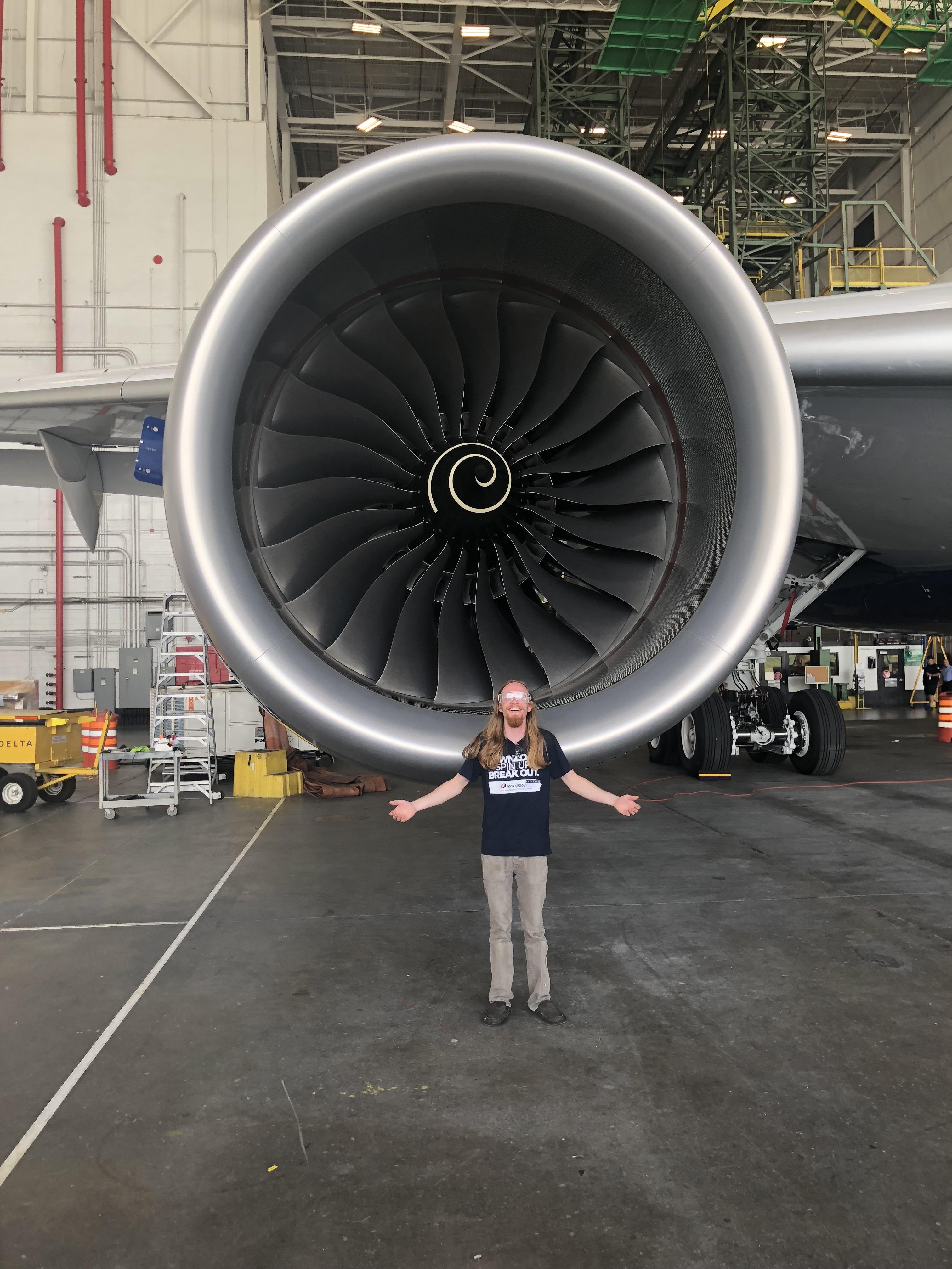 Motor cu reacție al unui avion Airbus A350 XWB